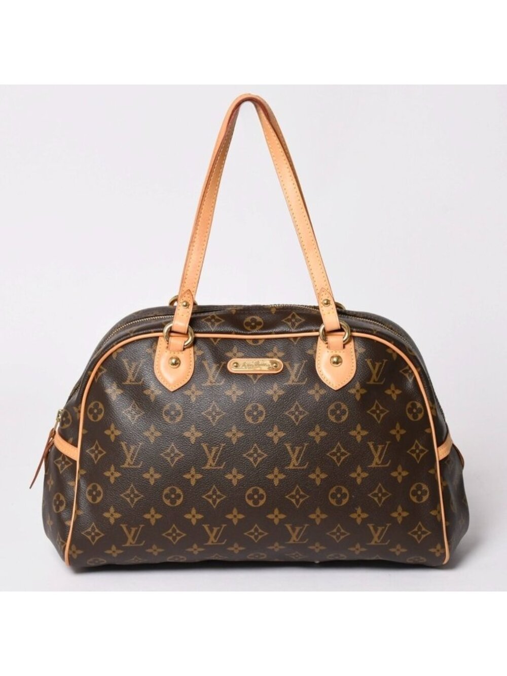 Louis Vuitton Montorgueil GM Shoulder Bag Brown Monogram Canvas Gold